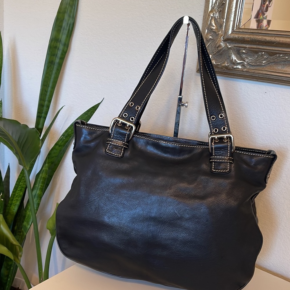 Marc Jacobs Stella Black Leather Tote EUC - Picture 3 of 15